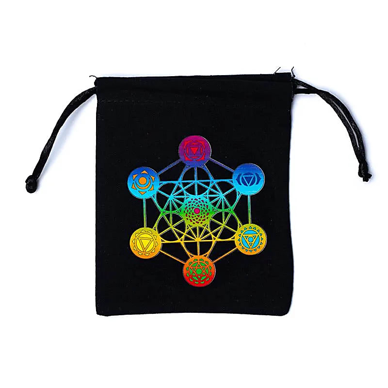 Metatron's cube pouch black